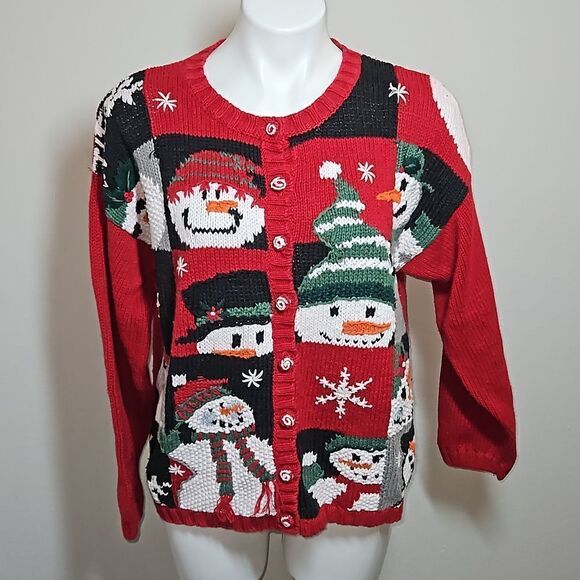 Tiara size Small Snowman Christmas Sweater - Picture 1 of 6
